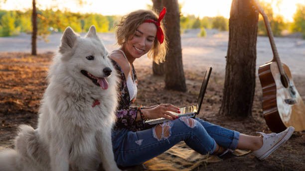 solo camping with your dog